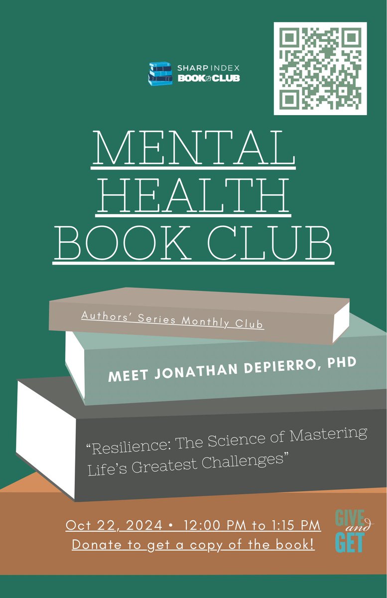 CoherenceMed's tweet image. I had this vision that people would be drinking pal and discussing resilience. Sign up. Today and you might win a Starbucks gift card from me.
sharpindex.org/bookclub/resil…
SO YOU CAN SHOW UP WITH A LITTLE HAPPINESS. Bonus points if you tag me here and take a picture-I’m not sure…