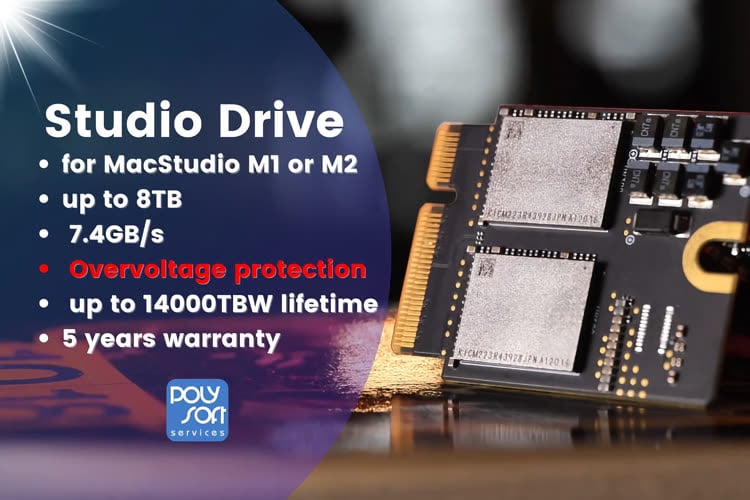 MacGeneration's tweet image. Le Studio Drive permet de changer le SSD du Mac Studio et d’augmenter sa capacité après achat dlvr.it/TFKNqJ #MacStudio #SSD