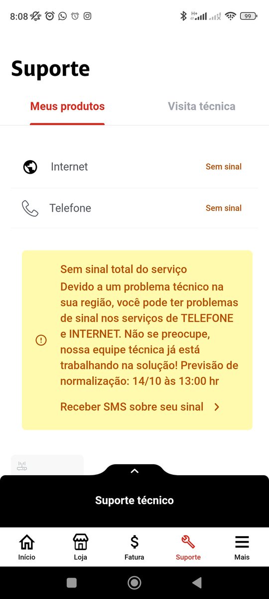 LFachetti's tweet photo. @ClaroBrasil Mais uma alteração de previsão! Mais de 24 horas sem internet! Trabalho de casa, vou perder o dia de trabalho também??? https://t.co/1xBsHiTY9s