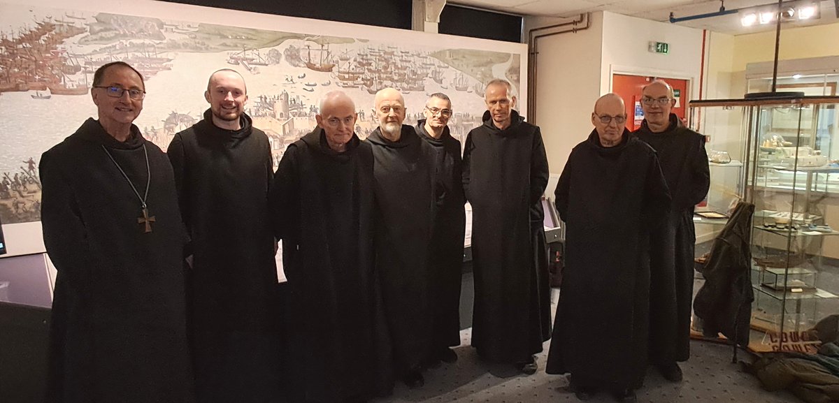 We recently welcomed monks from Quarr Abbey to the Gallery in East Cowes to study the importance of boat and shipbuilding to the history of the Isle of Wight. The Gallery showcases many models &amp; images of vessels built by the people of the Island over several centuries.