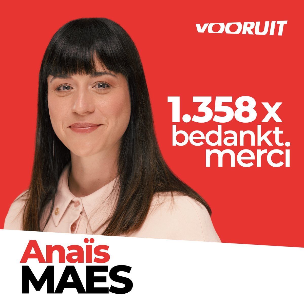 AnaisMaes's tweet photo. Ik wil alle Brusselaars die me hun vertrouwen gaven uit de grond van mijn hart bedanken! De ontmoetingen met velen van jullie sterkten me in mijn liefde voor onze stad en haar inwoners. https://t.co/bgm4GAoxzg