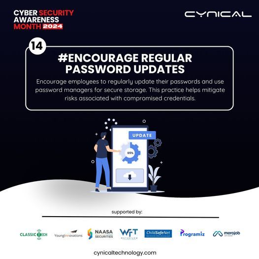 cynical_sec's tweet image. 🔑 Change your passwords regularly to minimize the risk of compromised accounts. Make this a habit for extra security!
#PasswordUpdate #CyberSecurityTips #OnlineProtection #DigitalSafety #PasswordSafety #CynicalTechnology