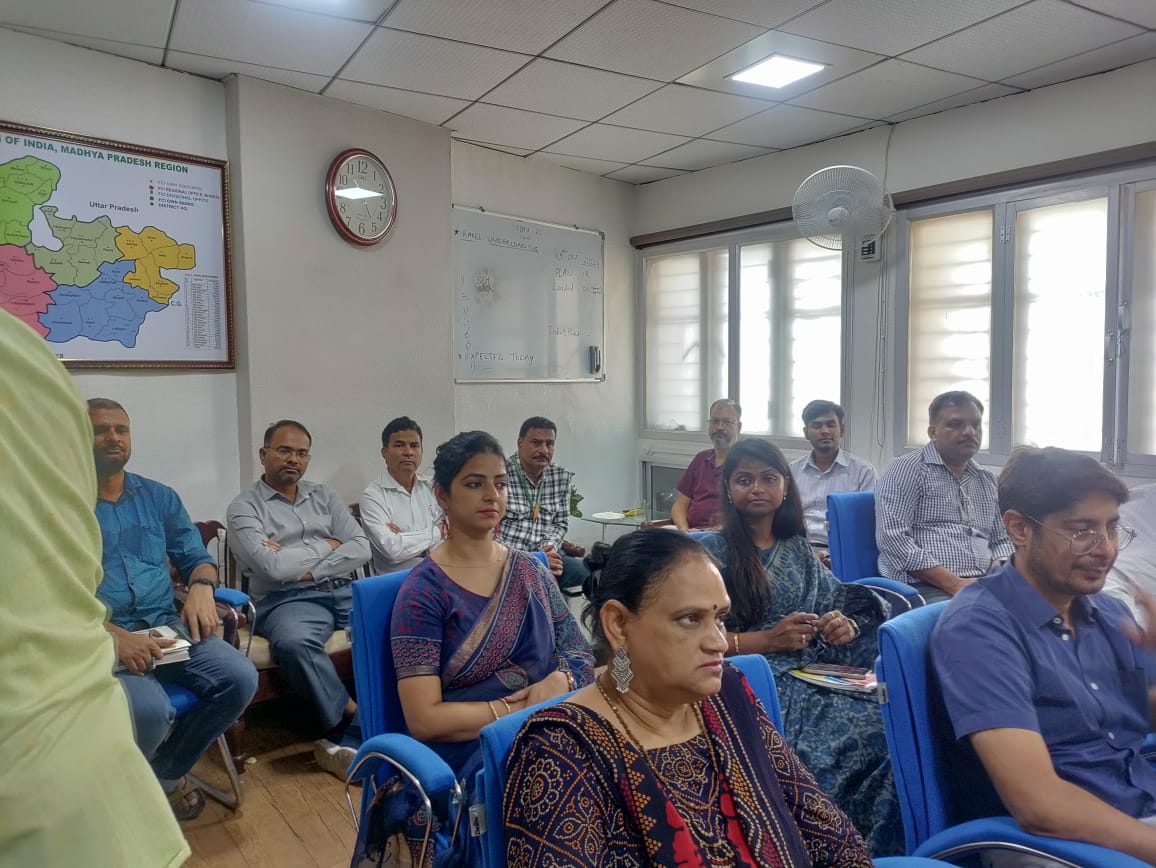 मण्डल कार्यालय भोपाल में दिनांक 08.10.2024 को हिन्दी विराकास बेठक का आयोजन किया गया।