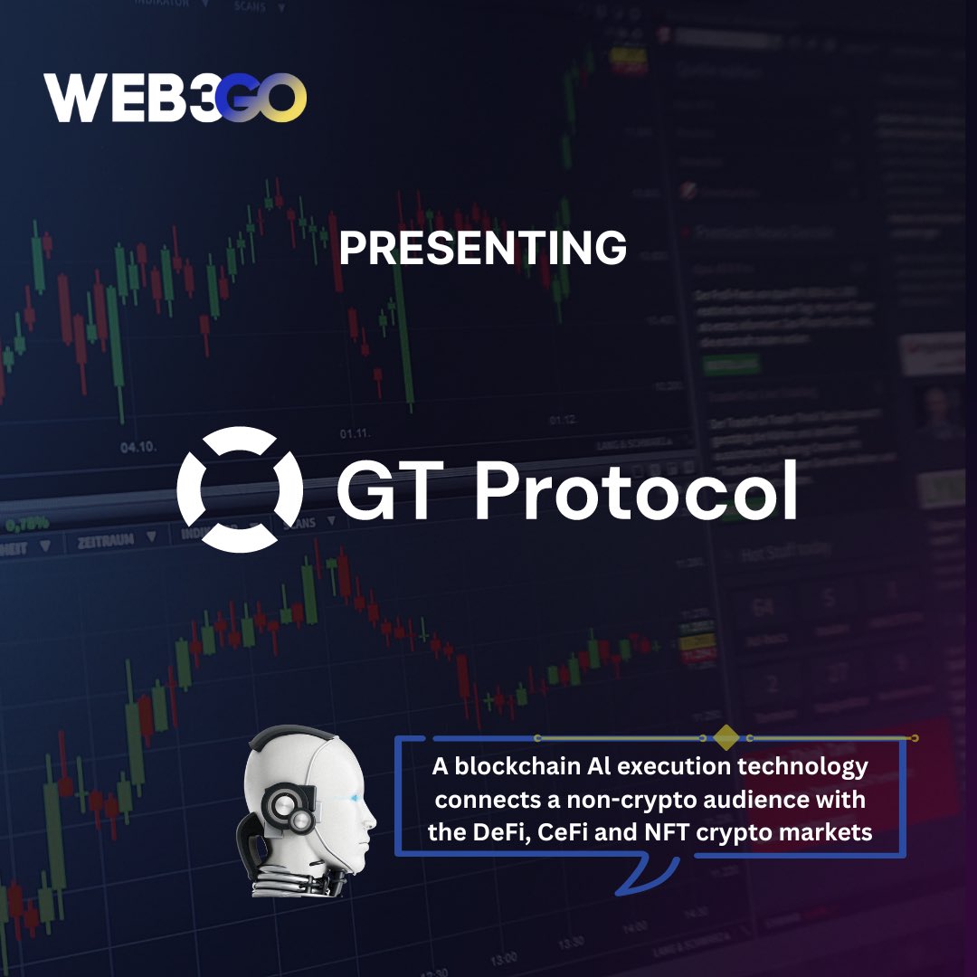 Web3Go (@web3go_network) on Twitter photo #Web3Go is excited to announce our collaboration with <a href="/GT_Protocol/">GT Protocol</a> 🤝
GT Protocol a blockchain Al execution technology connects a non-crypto audience with the DeFi, CeFi and NFT crypto markets
Stay tuned for our joint event at WebSummit 2024 — more exciting updates coming soon #Web3Go is excited to announce our collaboration with <a href="/GT_Protocol/">GT Protocol</a> 🤝
GT Protocol a blockchain Al execution technology connects a non-crypto audience with the DeFi, CeFi and NFT crypto markets
Stay tuned for our joint event at WebSummit 2024 — more exciting updates coming soon