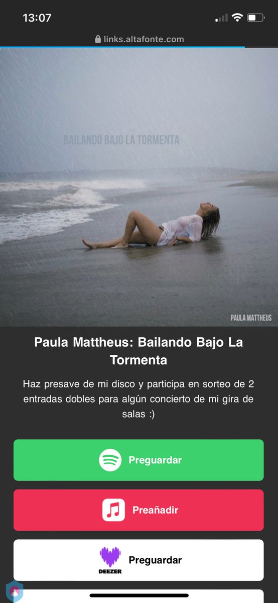 BAILANDO BAJO LA TORMENTA 8/11/2024 Mi segundo disco será todo vuestro!!!!! 🥹 preguardalo aquí :

links.altafonte.com/BailandoBajoLa…
