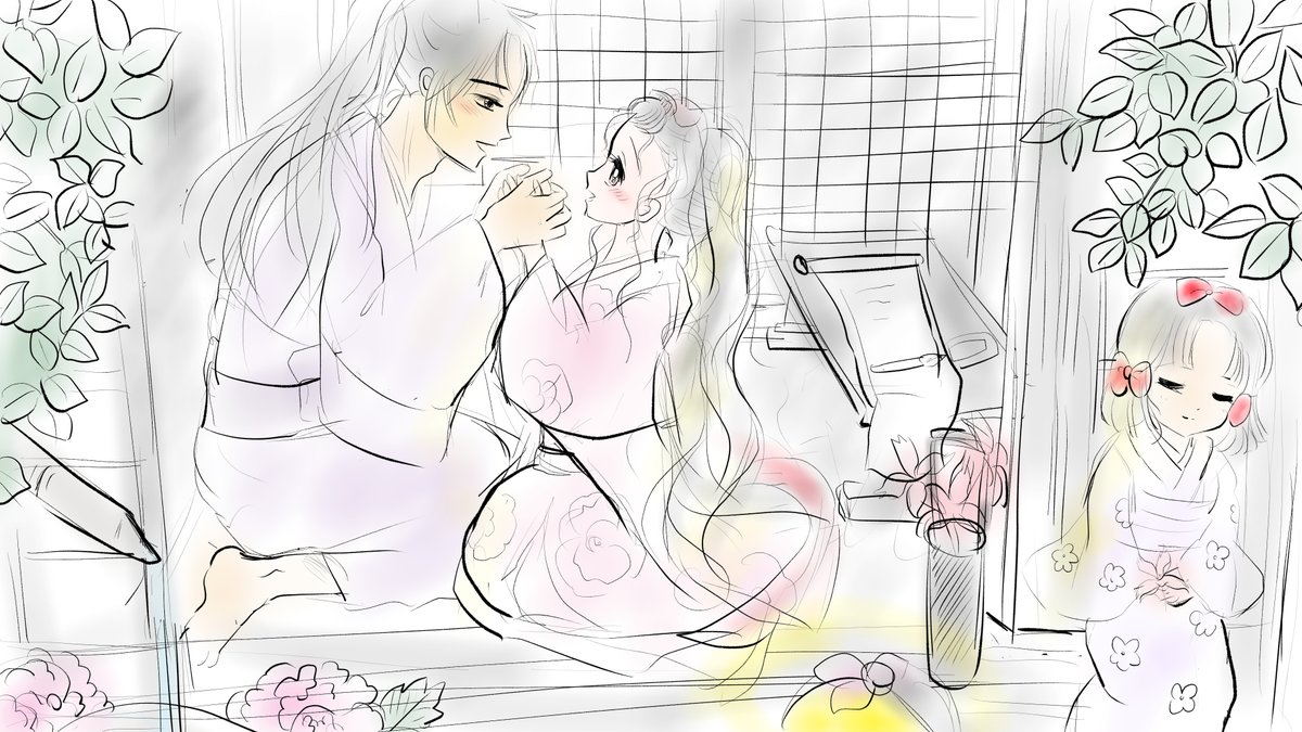 体調不良で遅くなりました
昨日描いた絵です( ゜Д゜)
恋の魔法とおまじない726-3色塗り途中
素材「ちびモブ会社員」文字付
福娘童話集様昔話彦一シリーズ「盗っ人小僧」ペン入れ
「新説牡丹灯籠」ラフこの2人はいつもイチャイチャです( ゜Д゜)
#恋の魔法とおまじない #昔話