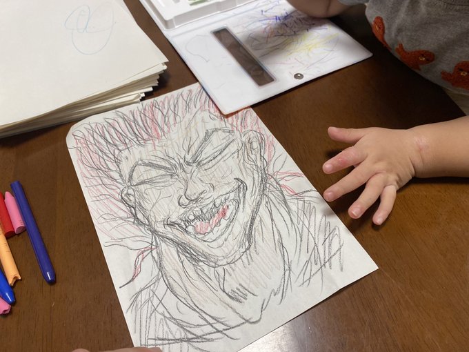 動物描いてと言われたので描いてあげました。 