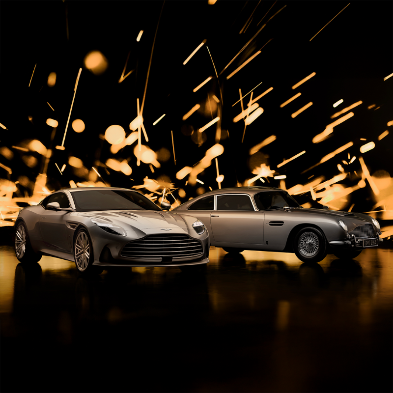 astonmartin's tweet photo. 60 cars to celebrate 60 years of an iconic partnership.

This limited-edition DB12 features the iconic Silver Birch paintwork, 21” multi-spoke wheels and 18ct gold plated interior accents.

#AstonMartin #DB12Goldfinger #ICONDRIVEN