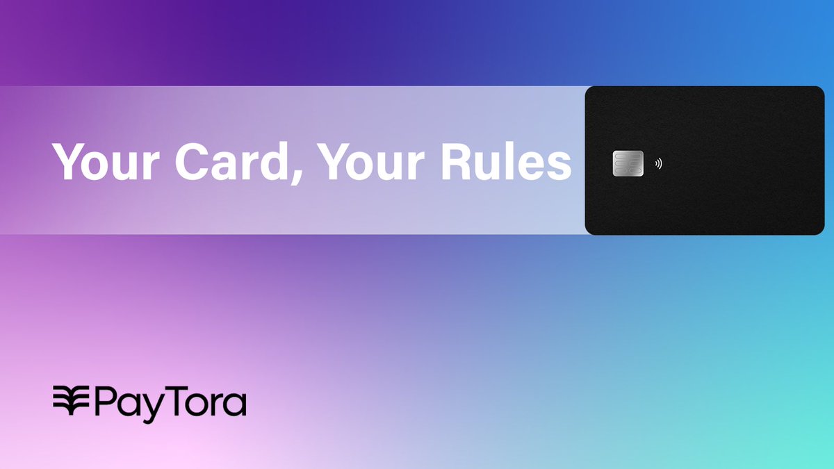 💳 Your Card, Your Rules.
With Paytora, you’re in full control of your finances. Set spending limits, manage multiple currencies, and track your transactions in real-time all from the palm of your hand. 
Because with Paytora, it’s all about banking your way. 
#Paytora