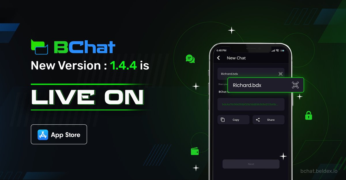 Now you can chat with your friends by using BNS feature🤩

Update the latest #BChat version 1.4.4 now at Appstore: apps.apple.com/in/app/bchat-m…