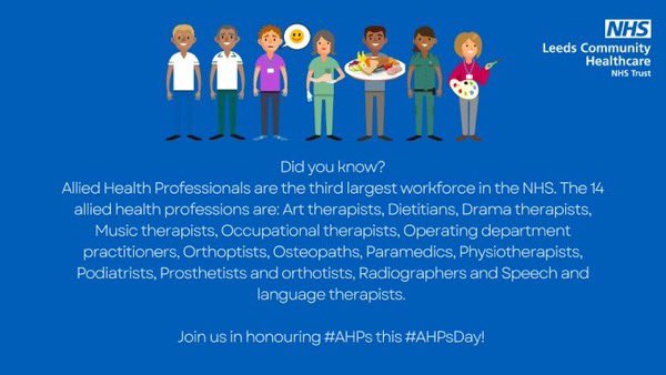 Happy #AHPsDay2024 to all the wonderful:
📌registrants 
📌support workers
📌students 
📌apprentices 
📌leaders 
📌educators 
📌researchers 
Working across the 14 AHP professions. 
And a special shoutout to colleagues <a href="/bsmhft/">BSMHFT NHS Mental Health</a> <a href="/krj78/">Kirstie Jones</a> <a href="/JowettAlison/">Alison jowettRD</a>