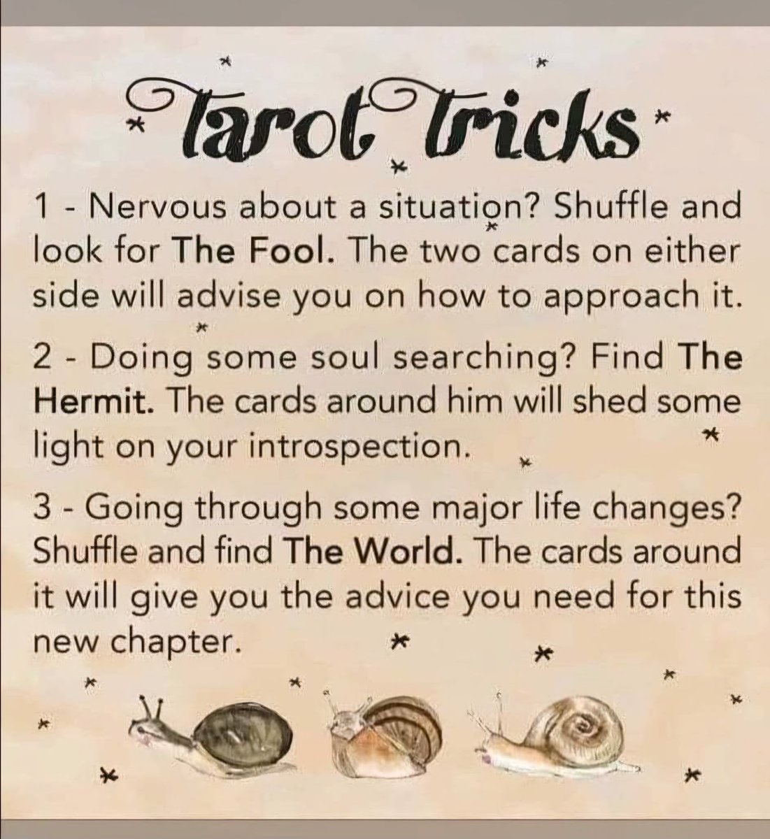 Tarot tip