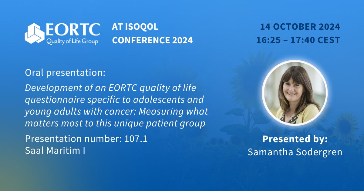 EORTC Quality of Life Group (QLG) tweet media