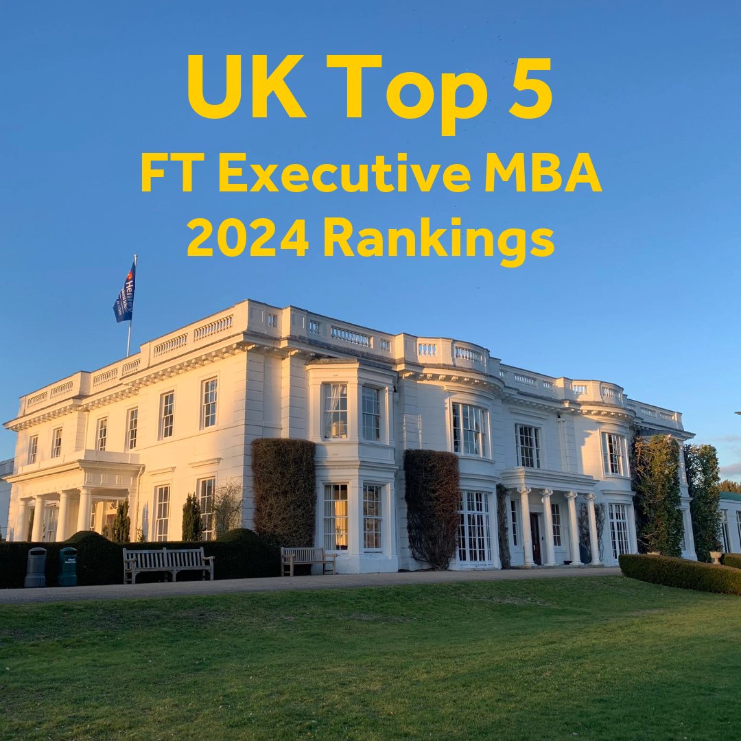 Henley Business School (@henleybschool) on Twitter photo Henley's EMBA soars to UK top 5, 27th in Europe, & 52nd globally in <a href="/FT/">Financial Times</a> EMBA rankings '24. UK top 10 for career progress, 1st UK/5th globally for % of women in faculty, 9.2/10 satisfaction. Cultivating sustainable leaders through practical skills & growth.
hly.ac/3NtI3b6 Henley's EMBA soars to UK top 5, 27th in Europe, & 52nd globally in <a href="/FT/">Financial Times</a> EMBA rankings '24. UK top 10 for career progress, 1st UK/5th globally for % of women in faculty, 9.2/10 satisfaction. Cultivating sustainable leaders through practical skills & growth.
hly.ac/3NtI3b6