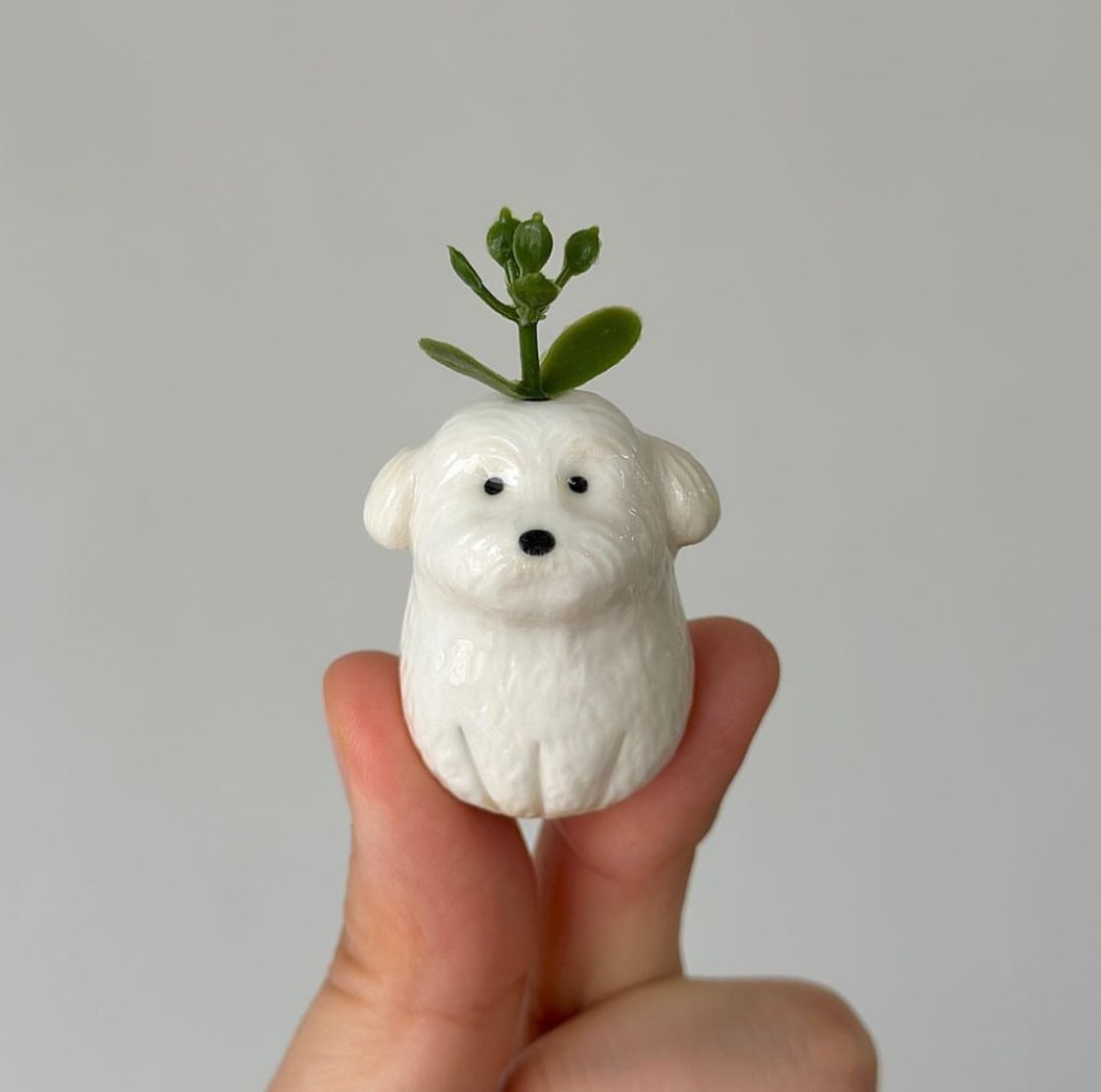 momentsofence's tweet photo. mini ceramic doggy vase https://t.co/82mRYLb0nY