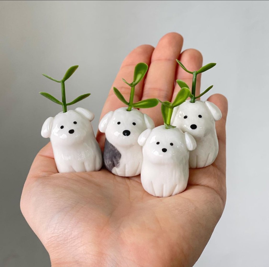 momentsofence's tweet photo. mini ceramic doggy vase https://t.co/82mRYLb0nY