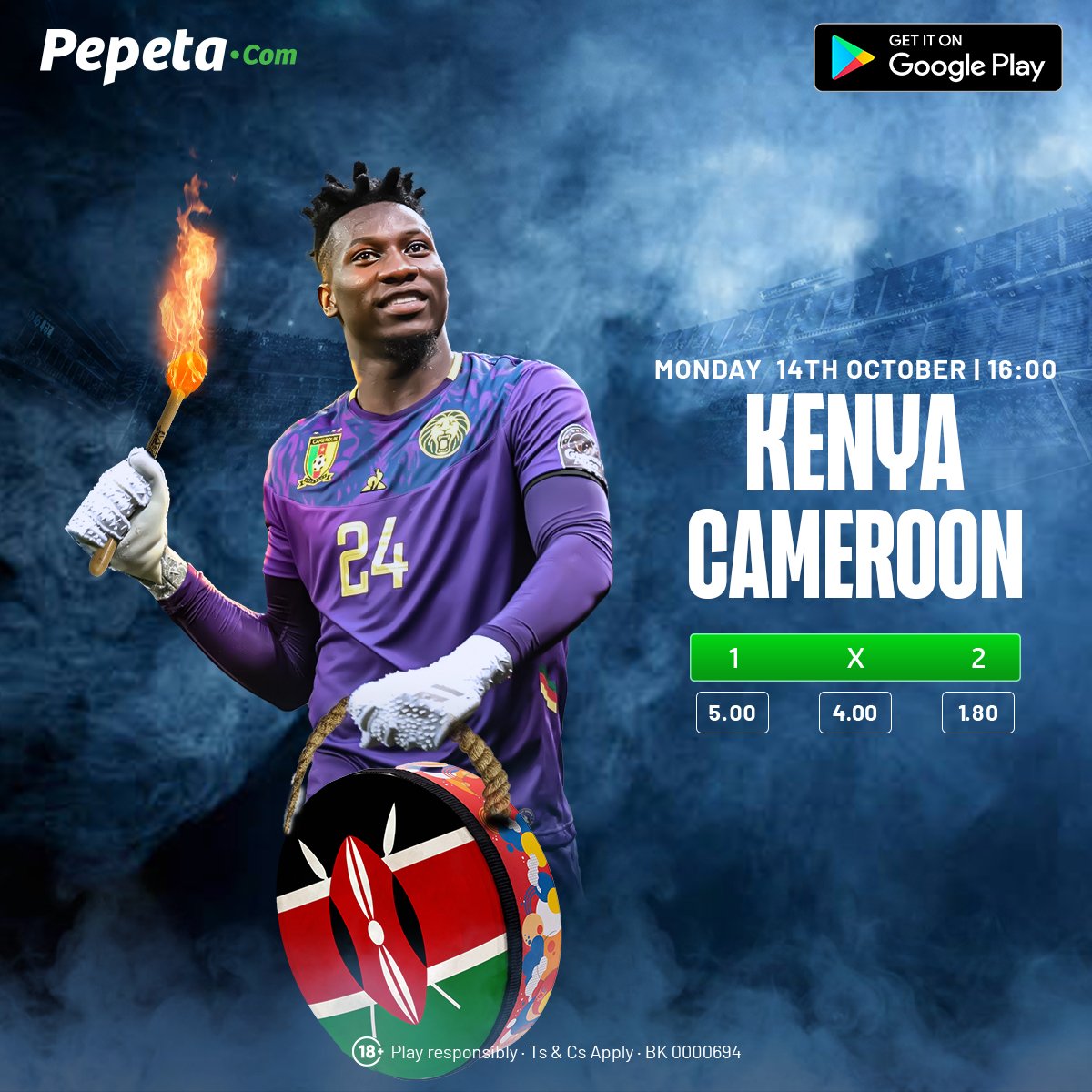 pepeta_bet's tweet photo. Last time tulipokea kichapo.
But tuko na chance ya kujiredeem against Cameroon this evening.
Unaaminia Harambee Stars ama utapatia Cameroon kichwa?
https://t.co/25FIrLMB49
#KENCAM https://t.co/Lqw2CxuW9Q