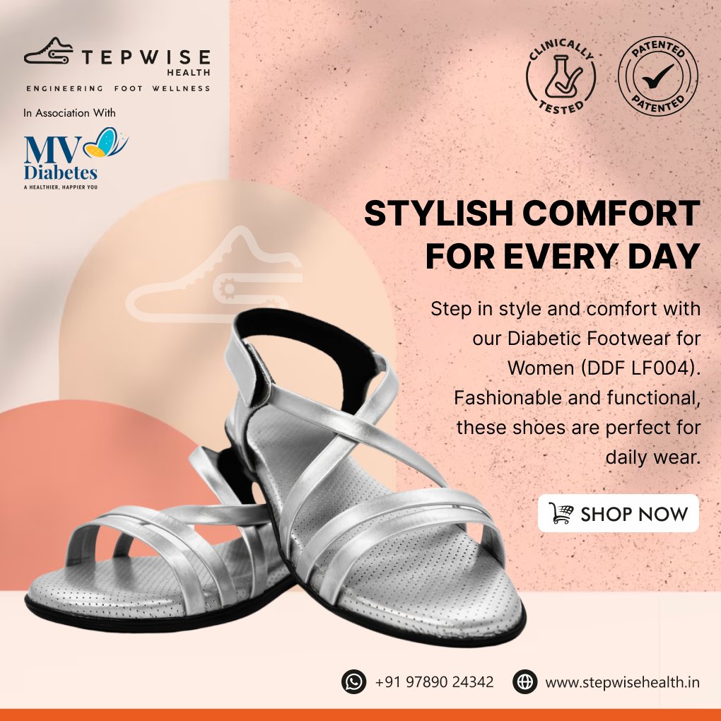 Step in style and comfort with our Diabetic Footwear for Women (DDF LF004). Fashionable and functional, these shoes are perfect for daily wear.

#WomenFootwear #DiabeticCare #StepwiseHealth

Shop Now: stepwisehealth.in