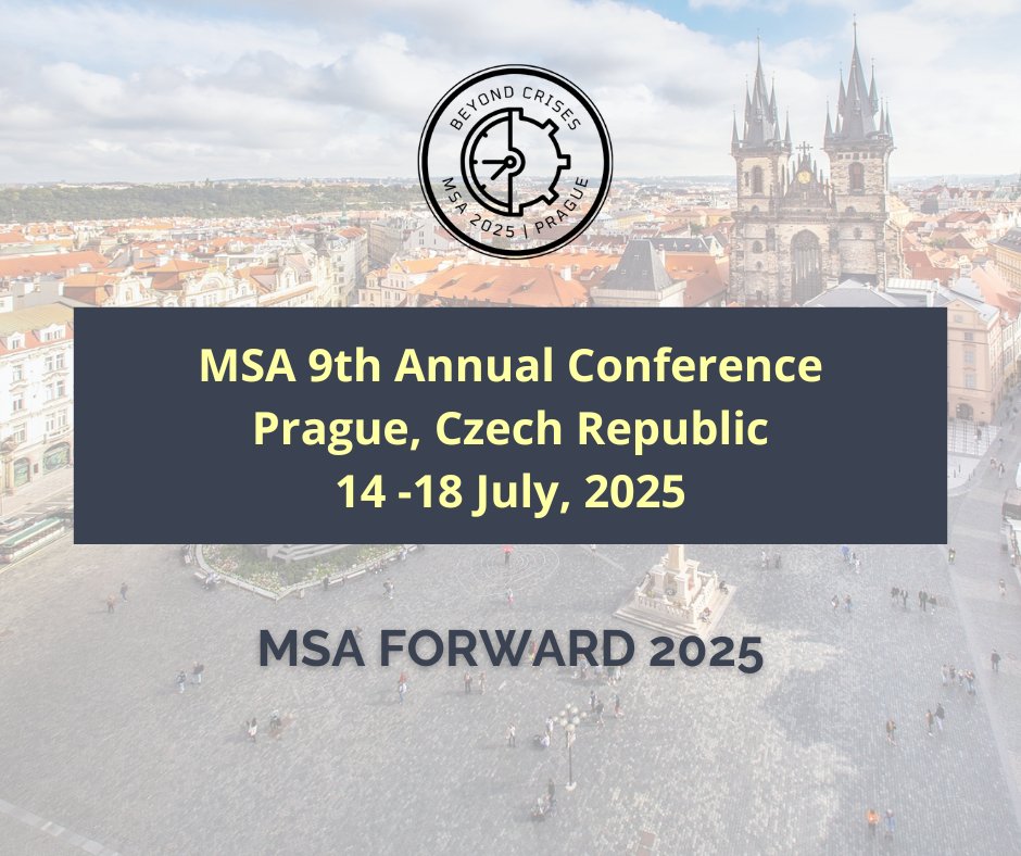 🚨 Less than 1 week left to submit your proposal for #MSA2025! 

📚No paper is expected, but you’ll meet publishers &amp; journal editors. 

Attention! Young Scholars have the chance to participate in the MSA Forward Workshop! 

📅 Apply by Oct 20th: bit.ly/4dvJd1b