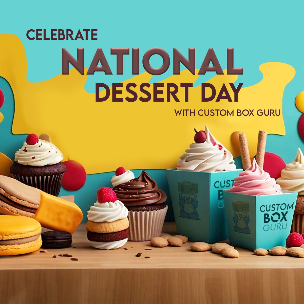 customboxguru1's tweet image. On USA National Dessert Day, celebrate the sweetness with beautifully packaged treats! 
tinyurl.com/yc6kswu9
#NationalDessertDay #BakeryBoxes #CustomBakeryPackaging #EcoFriendlyBoxes #DessertPackagingUSA #Pastryboxes #cookieboxes #cakeboxes