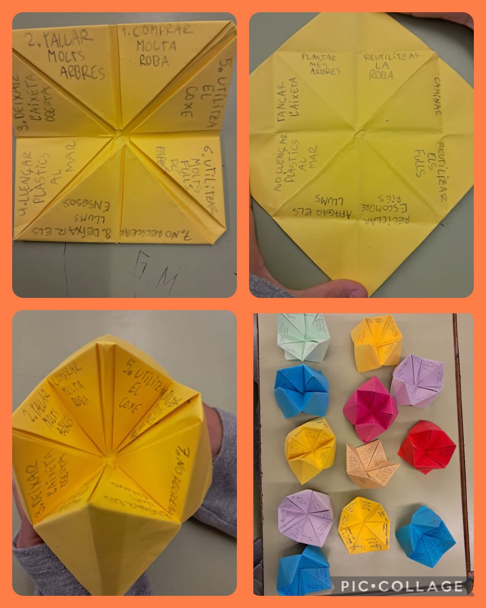 Durant aquest mes els alumnes de religió de 3er hem treballat com cuidar el planeta i quins petits gestos podem fer nosaltres cada dia. ♻️🌳🌱🌻
El nostre producte final ha sigut fer un comecocos amb els perills i amb les solucions que podem fer cada dia.