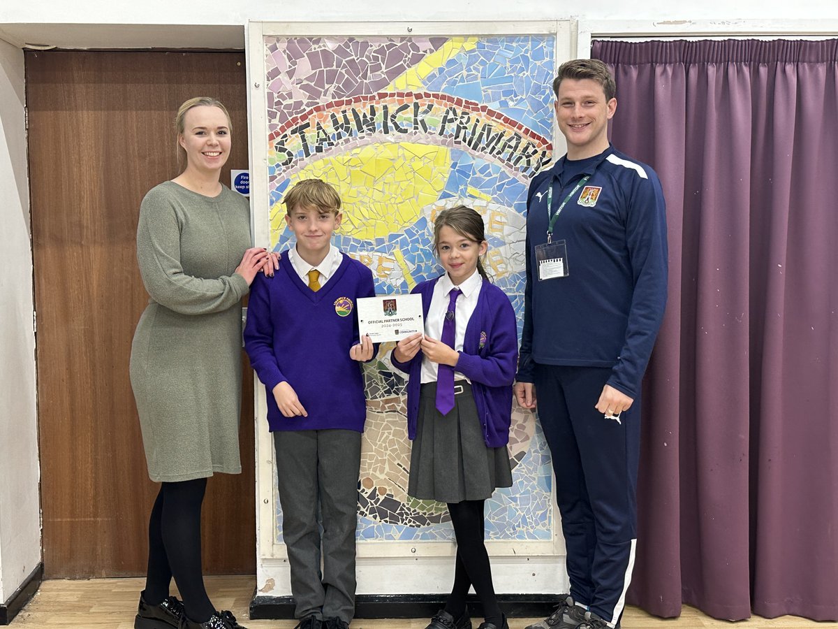 NTFC_CT's tweet photo. Last week we visited @StanwickP announcing them as a partner school for 2024/25🙌

We are looking forward to developing our relationship with them whilst delivering the #PLStars programme in their school with our mentor Alex!

Become a partner today👇
https://t.co/X1E3GE2H5P https://t.co/Qw7dMW34ZQ