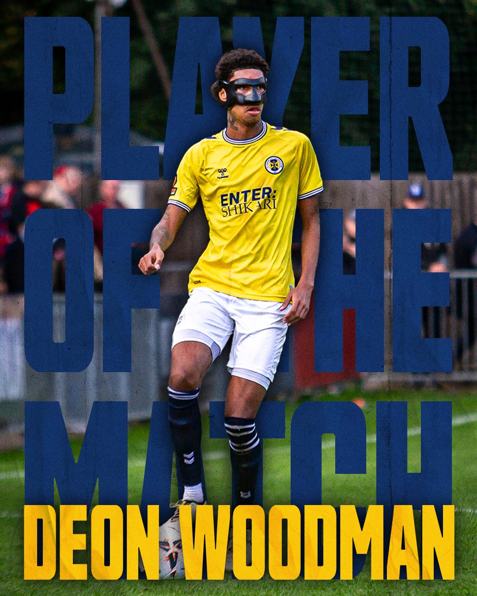 stalbanscityfc's tweet photo. 🌟 Congratulations to Deon Woodman for being voted Player of the Match!

👏 Brilliant performance on Saturday playing a part in the Saints' first win of the season!

🎟 Get your tickets for his debut at The Park! https://t.co/BbbNOva0ip

#COMEONYOUSAINTS 😇 https://t.co/TAbwGZIm7K