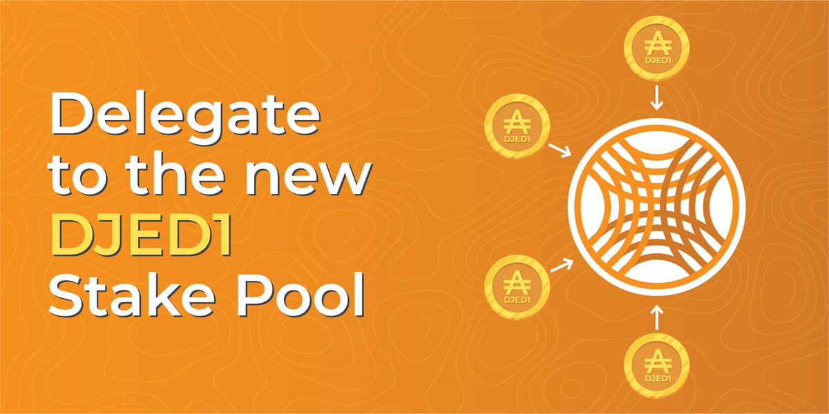 We are now proudly operating a new stake pool, to contribute to #Cardano's stability not only through our protocols but also through the operation of Cardano's underlying infra-structure.

🎯 Search for "DJED1" in your wallet and delegate to our pool.

Thanks for your support!