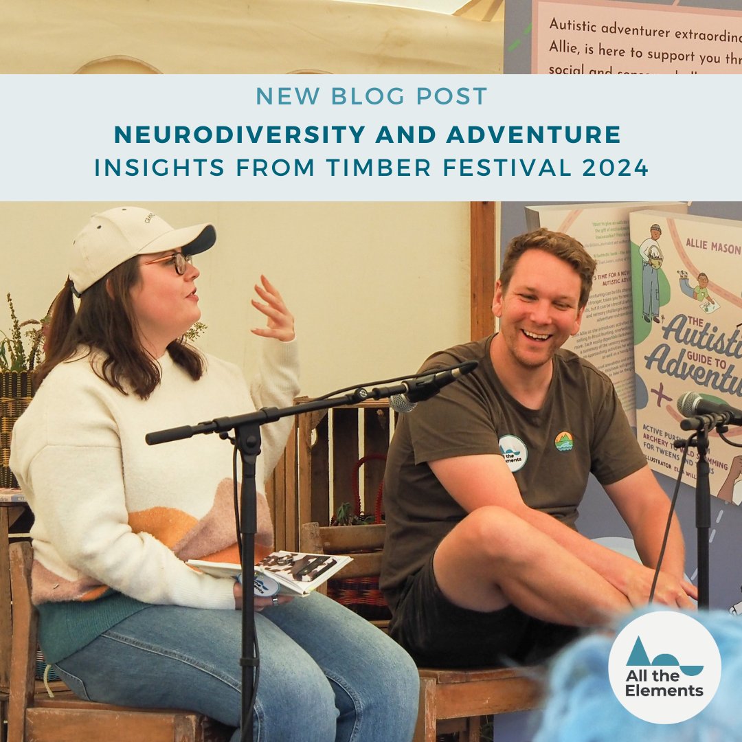 Read our new blog post here: alltheelements.co/news/neurodive…

#TimberFestival #DiversifyTheOutdoors #TheAutisticGuideToAdventure #AutisticAndAdventurous