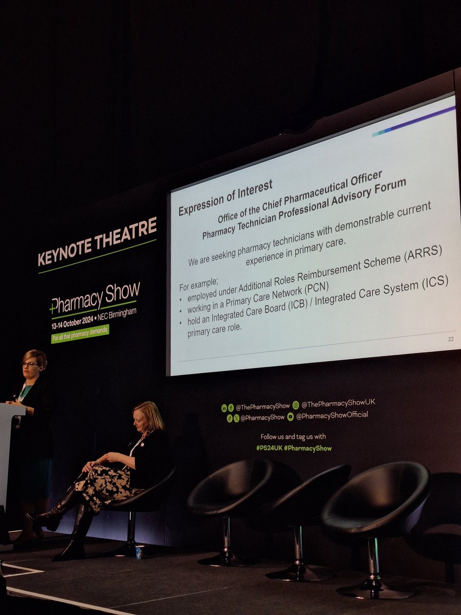 Costanza Potter (@costanza_fierce) on Twitter photo Expressions of interest are open TODAY for the office of the Chief Pharmaceutical Officer Pharmacy Technician Professional Advisory Forum, Dearden has announced at the <a href="/pharmacyshow/">The Pharmacy Show</a> #PS24UK #PharmacyShow Expressions of interest are open TODAY for the office of the Chief Pharmaceutical Officer Pharmacy Technician Professional Advisory Forum, Dearden has announced at the <a href="/pharmacyshow/">The Pharmacy Show</a> #PS24UK #PharmacyShow