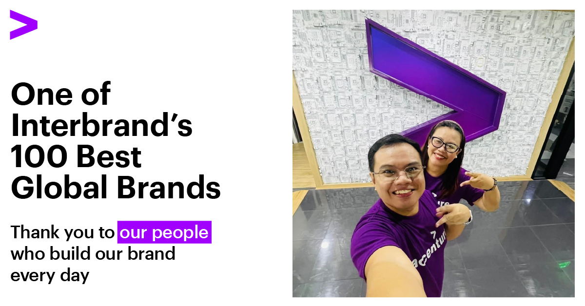 ZAZAIDI's tweet photo. '@Accenture was named on @Interbrand's Best Global Brands for the 23rd consecutive year with our highest brand value to date. See how we put reinvention to work together with our clients, partners &amp; communities around the world https://t.co/MLB1VVCgUU

#BGB2024 #LetThereBeChange https://t.co/iJFehOGUgA