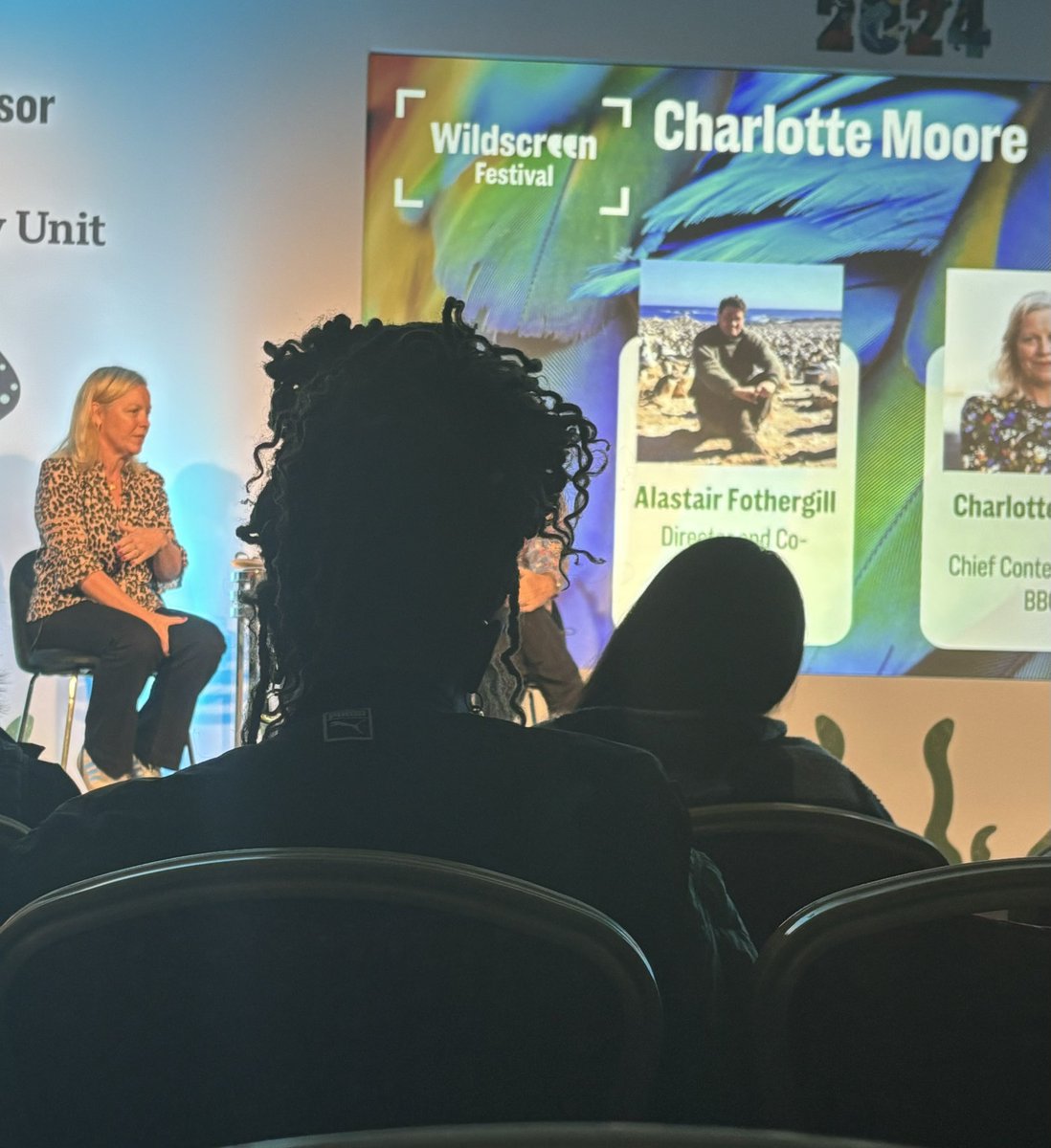 TonyLeeMoral's tweet photo. At the Wildscreen @WildscreenFest screening with BBC’s Charlotte Moore on how the BBC is diversifying its output with the forthcoming blue chip production like Asia and Green Planet #wildscreen #naturalhistoryunit #bbc #author #book @bbcstudios #bbc @BBCStudiosDgtl @WildscreenNet https://t.co/dVMfH2BLe6
