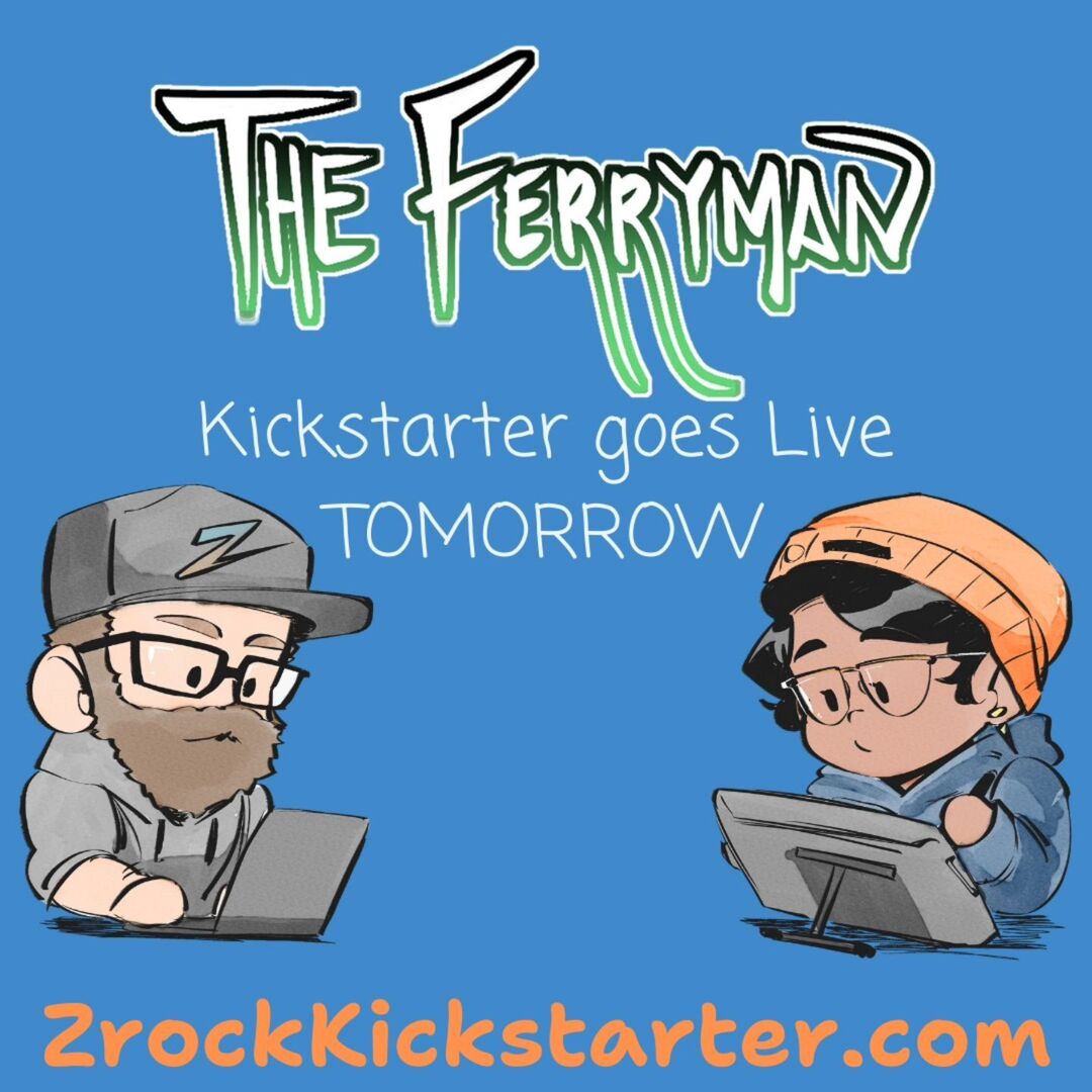 BadBunkerBooks's tweet photo. One. More. Day. We have been busting out butts, but we are excited to finally share #TheFerryman with ya'll. Check out the #Kickstarter relaunch page. Let's do this! #indiecomicbooks #indiecomics #comicsofkickstarter #comicbooks https://t.co/12EVKXzSbp