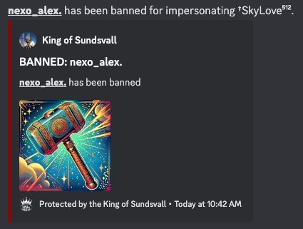 KingOfSundsvall's tweet photo. The👑King is very happy to announce that from now on he will be protecting the @PuriOnSolana discord server with all of his might, joining @SuperPhoenixDAO and making the @staratlas universe just that little bit safer! Take care, stay safe and have fun! https://t.co/p47PziHsPx