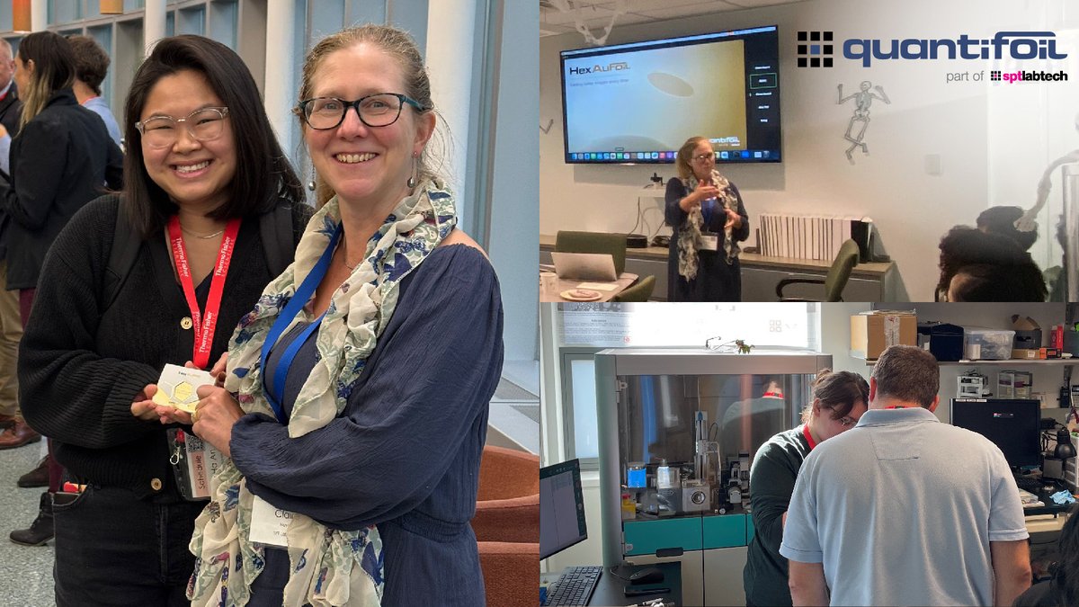 Thank you <a href="/edward_eng/">Edward T Eng</a> <a href="/SEMC_NYSBC/">SEMC</a> for another wonderful ISB workshop.  Discussing #cryoem sample prep with #HexAuFoil and <a href="/SPTLabtech/">SPTLabtech</a> #chameleon demos with Ouliana Panova. Congrats <a href="/haannguyen2/">Ha An Nguyen</a> <a href="/MSKCancerCenter/">Memorial Sloan Kettering Cancer Center</a>  for having the fastest tweezers and winning a box of HexAuFoil!