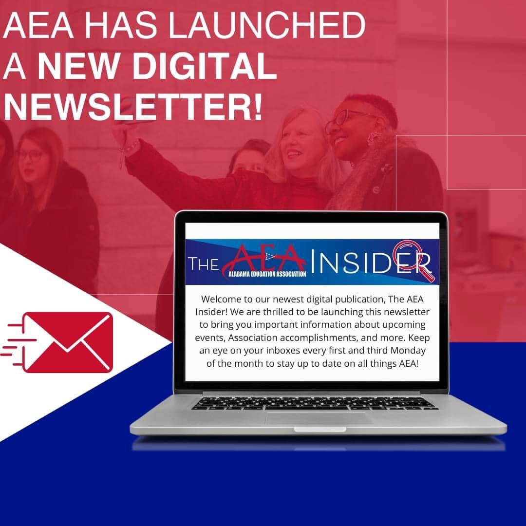 Susan4AEA's tweet photo. The AEA Insider—our new digital newsletter! Get exciting news and events every 1st and 3rd Monday. Update your email by logging into the member portal or emailing myaea@alaedu.org. Not a member yet? Join today at https://t.co/9xwsJeYRJR or contact an AEA member! #myAEA https://t.co/M8qiU91kZ5