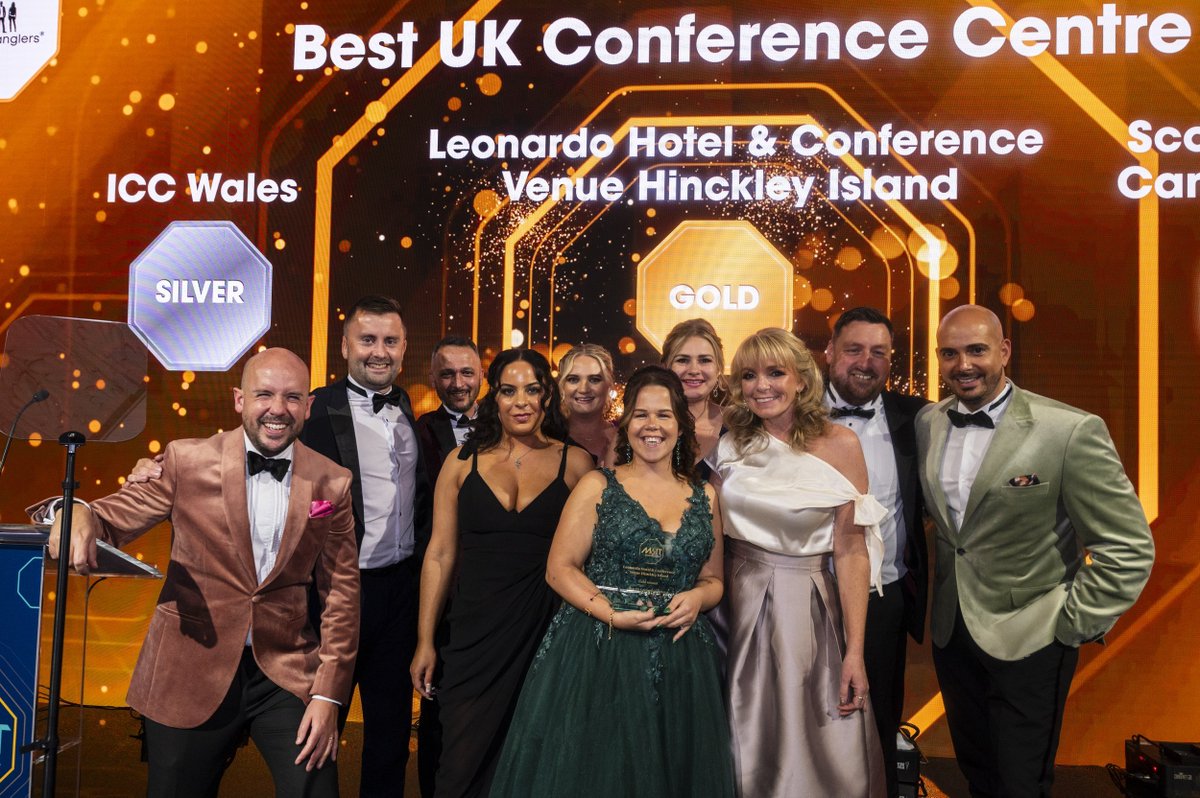 hinckandbos_bc's tweet photo. 🏆🏆 Congratulations to Leonardo Hotel &amp; Conference Venue Hinckley Island, who picked up two gold awards at the M&amp;IT Awards 2024!

The venue, located just off Junction 1 of the M69, was crowned Best UK Conference Centre and Best UK Hotel. 🙌 https://t.co/YD2jFUayOW