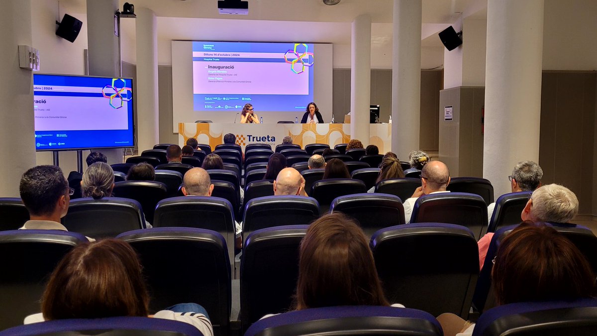 htrueta's tweet photo. Tret de sortida a la Setmana de la Innovació organitzada per #ICSGirona i @iasgirona per posar en valor la tasca innovadora dels seus professionals. Primera sessió a l'#HTrueta. Inauguren Àngels Morales I Ester Fages, gerentes del Trueta i de l'Atenció Primària respectivament. https://t.co/L2v4KrSe9m
