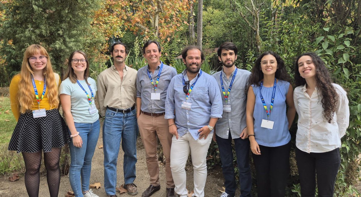 iBBTecnico's tweet photo. @BsrgIbb made a strong impact at the XXII Jornadas Van Uden👏 Six of our PhD students presented exciting research, Nuno Mira delivered a keynote, and Miguel Cacho Teixeira was part of the Organizing Committee. A great event fostering collaboration in yeast biology! 🍷🧬 https://t.co/Y4dCVsg4c0
