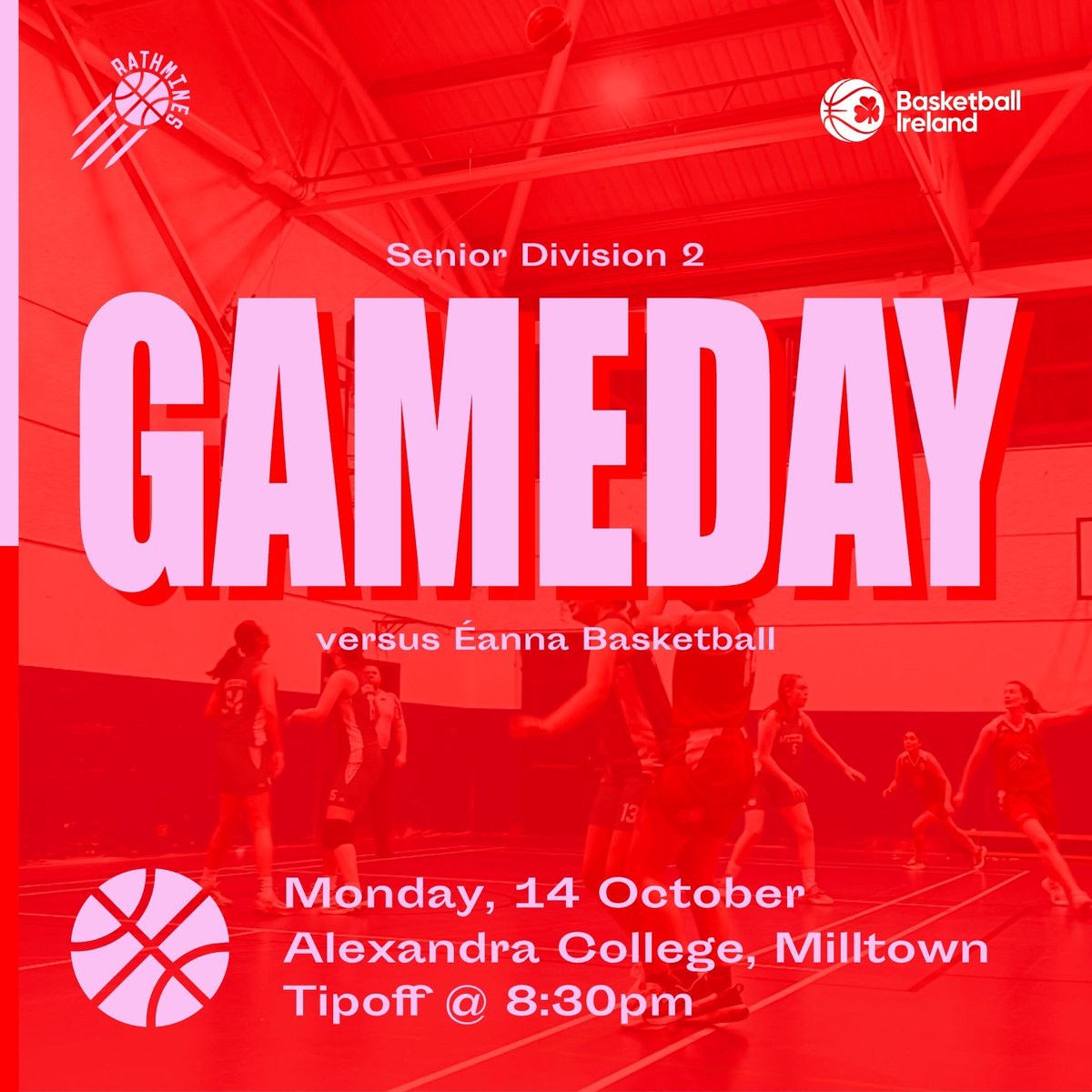 RathminesBC's tweet photo. 🏀 Come out and support Rathmines Women’s Division 2 as they take on Éanna at home (Alexandra College). 
⏰8:30pm
📍Alexandra College 

#DLBB #RathminesBC2024 https://t.co/eim5JeOLi4