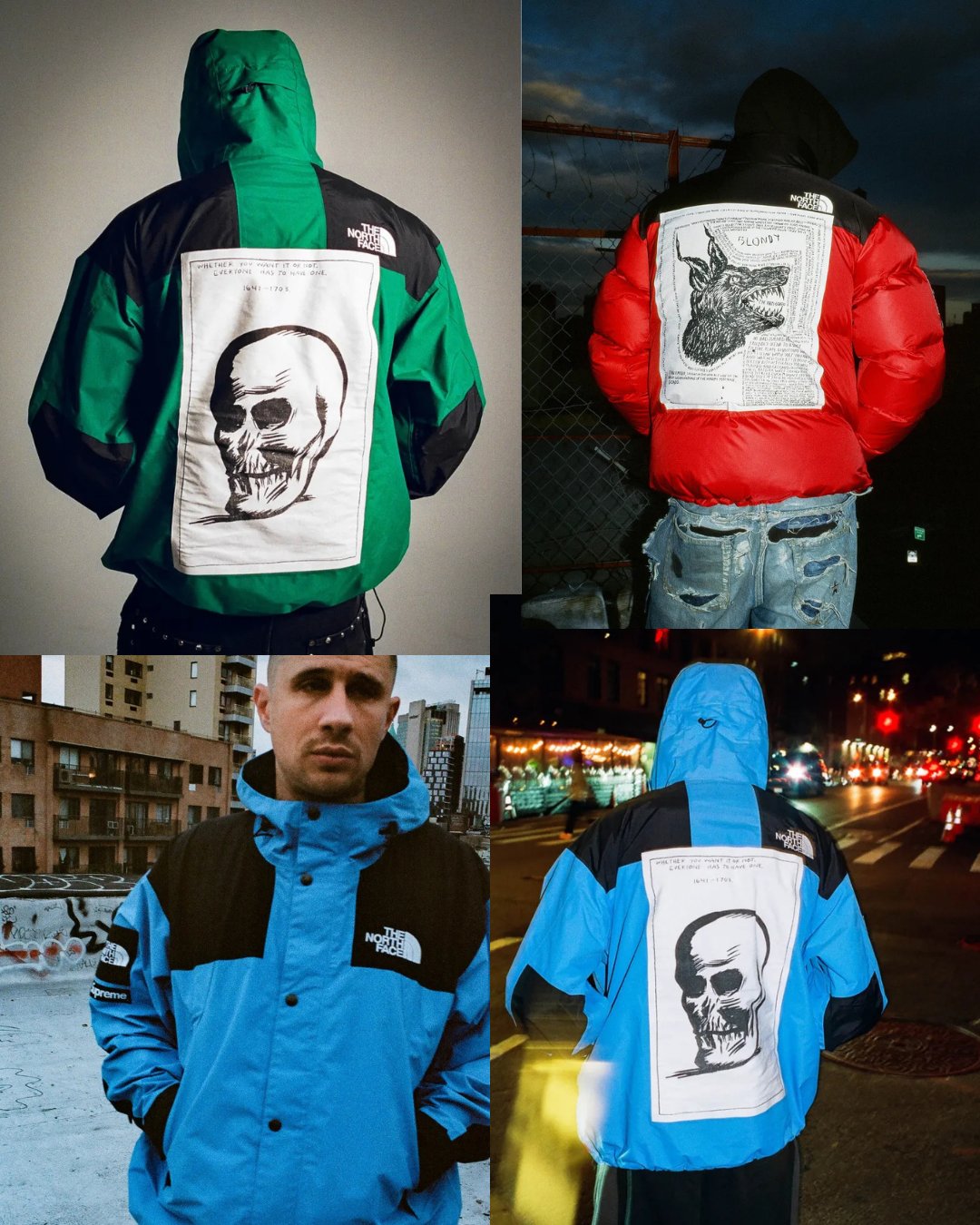 Supreme north face red best sale