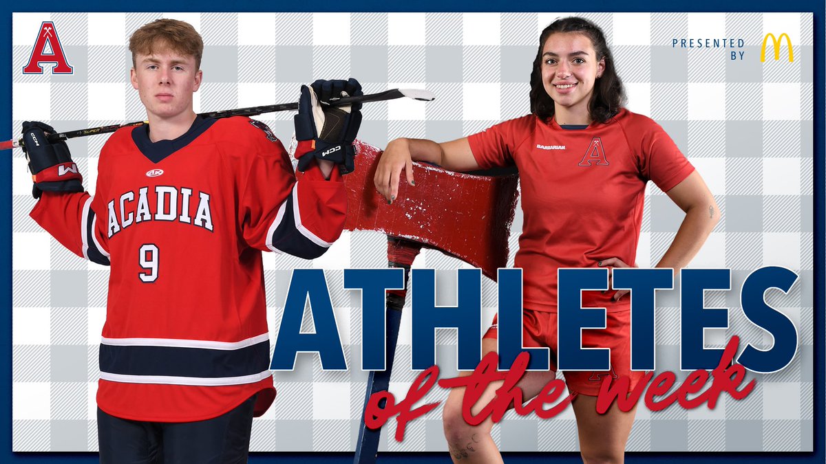 Kian Bell (hockey) and Lauren Deal (rugby) have been named the Acadia athletes of the week for the period ending October 13.

acadiaathletics.ca/aotw/2024-25/A…