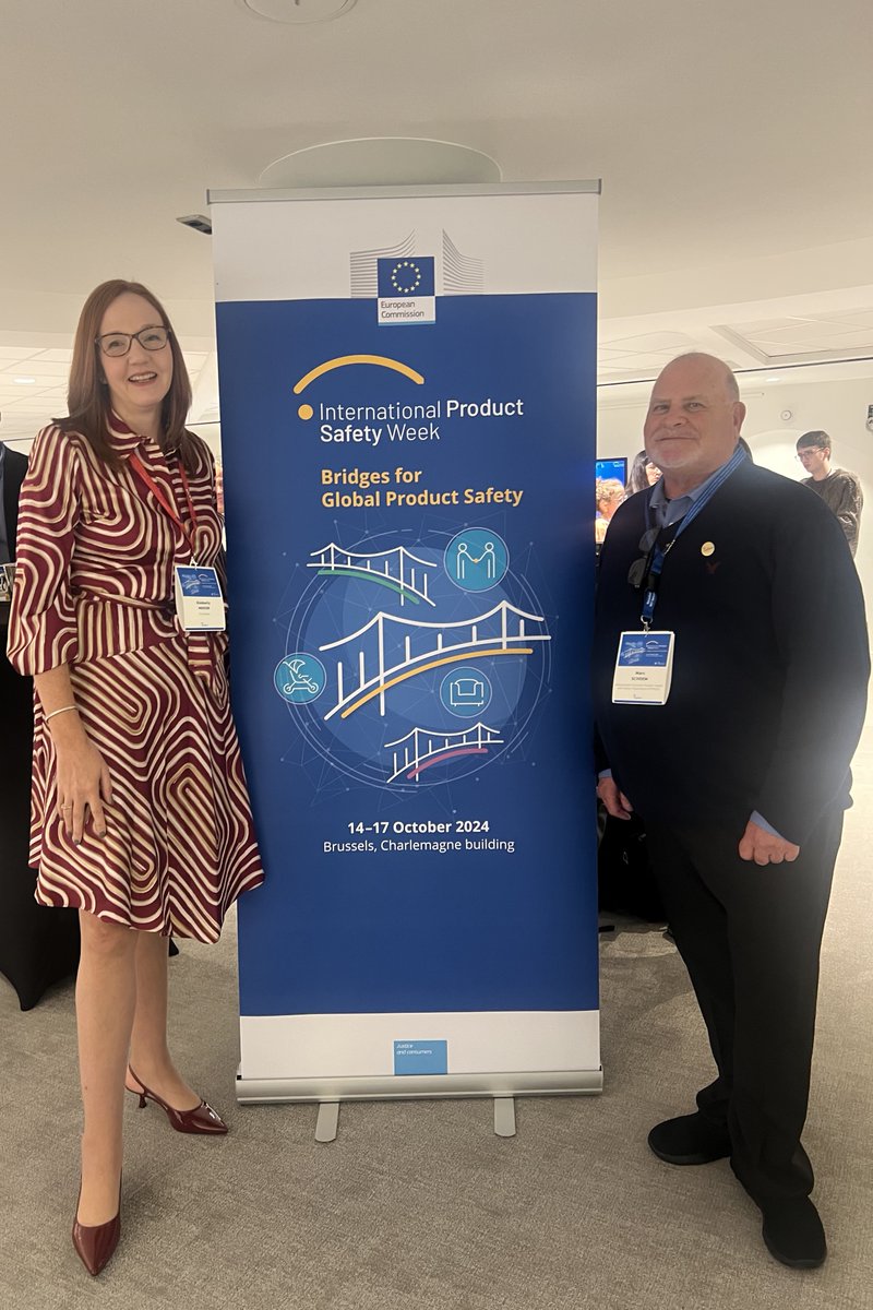 ICPHSO's tweet photo. #ICPHSO 2024:  Kim Mason, ICPHSO President and Marc J. Schoem, Executive Director at the opening of #IPSW 2024.  #productsafety #ICPHSO24 #IPSW https://t.co/Pm2DVKCdd4
