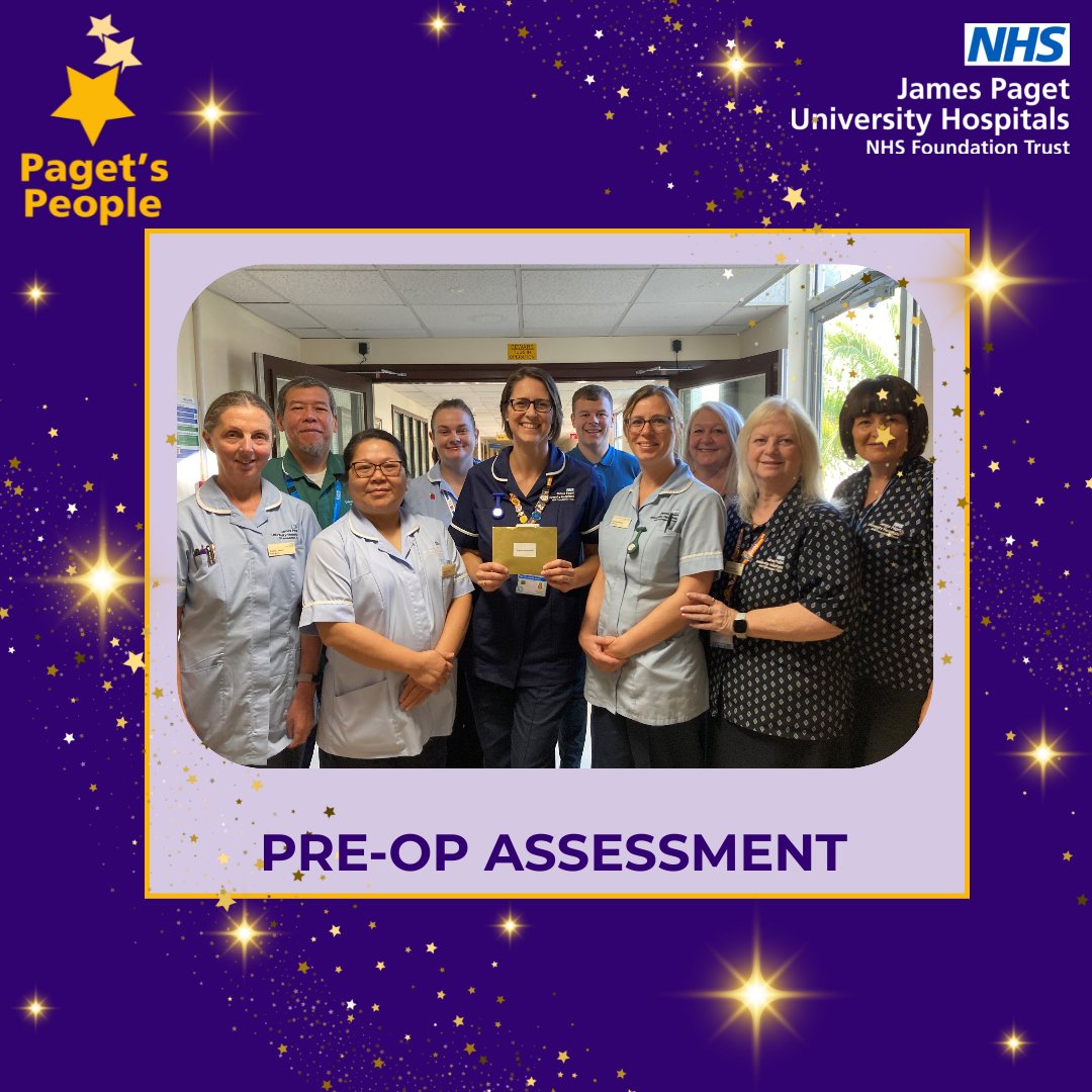 INTRODUCING OUR PAGET’S PEOPLE 2024 FINALISTS

NATALIE BROOKS
NMAHP
PETER HUTTLEY
PRE-OP ASSESSMENT

4 DAYS TO GO!