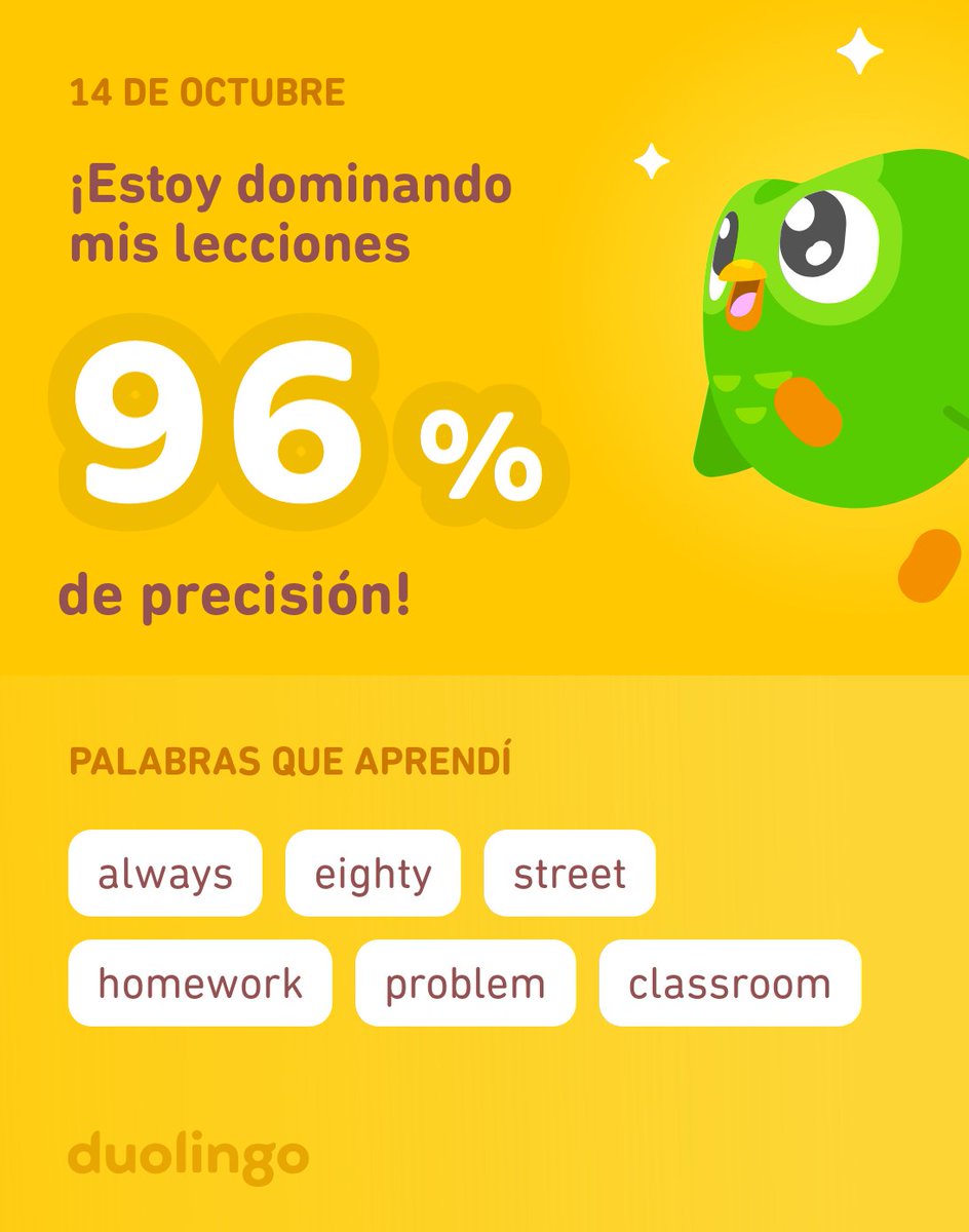 milywand's tweet photo. ¡Estoy aprendiendo inglés en Duolingo! Es gratis, divertido y efectivo. https://t.co/a3vj7rsKRW