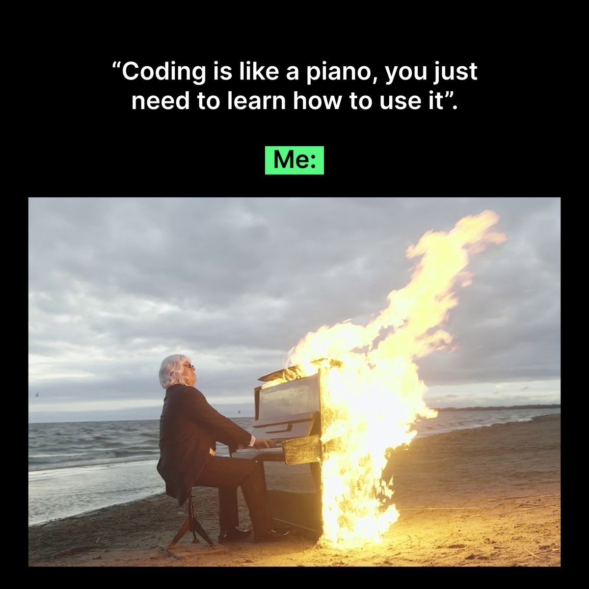 _BuildOnline's tweet image. Who else has felt like this while learning a new tech skill? 📷📷

#CodingLife #DevelopersHumor