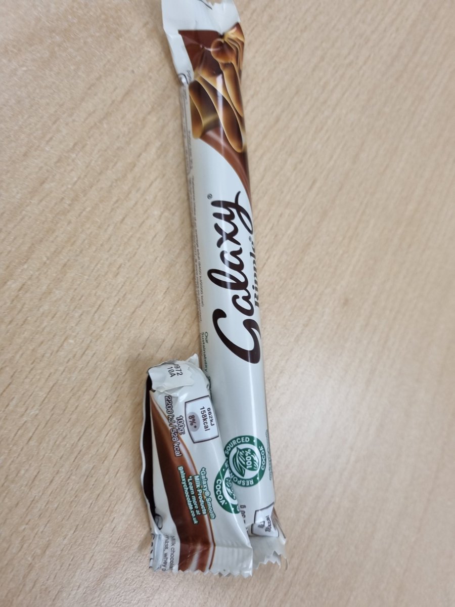 I've heard of Shrinkflation, but this is ridiculous!! Got this in a four-pack, I've been chocorobbed! <a href="/GalaxyChocolate/">Galaxy Chocolate</a>