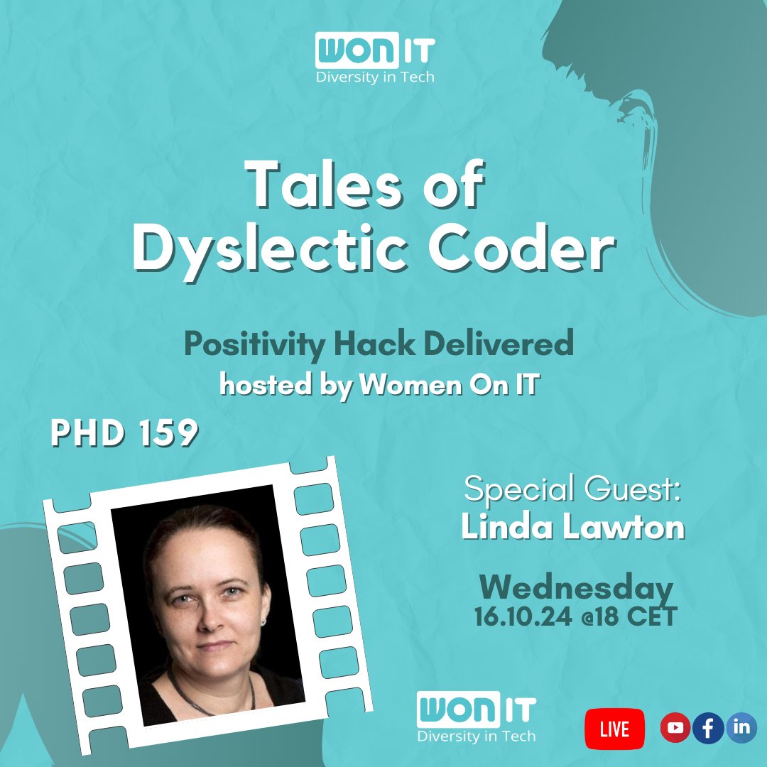 Women On IT (@womenon_it) on Twitter photo Ready to break through obstacles?Ā
Join us for the upcoming #WomenOnIT #PositivityHackDelivered episode with our incredible guest with <a href="/LindaLawtonDK/">Linda Lawton</a>ādeveloper, AI expert, and single mom who didnāt let dyslexia hold her back.Ā
Tune in. Be part of the conversation!
Link below! Ready to break through obstacles?Ā
Join us for the upcoming #WomenOnIT #PositivityHackDelivered episode with our incredible guest with <a href="/LindaLawtonDK/">Linda Lawton</a>ādeveloper, AI expert, and single mom who didnāt let dyslexia hold her back.Ā
Tune in. Be part of the conversation!
Link below!