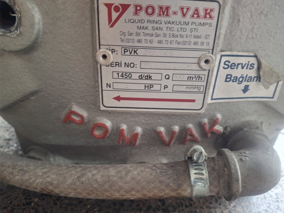 TurkishVakum's tweet photo. #Pomvak marka 100m3 sulu vakum pompasının bakımları yapılmıştır.Manisa Akhisar da faaliyet gösteren firmamıza güvenlerinden dolayı teşekkür ederiz. Turkish vakum cihazları ve teknolojisi...
İZMİR İbrahim Dost  05053662656
KAYSERİ  ismet Dost 05053559845
#HERKES #TAKİPCİ #VAKUM https://t.co/r72ggrXjvT