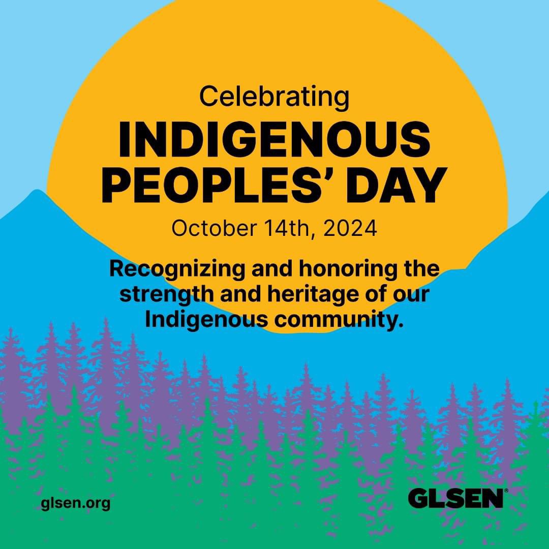 Today we honor the strength and heritage of our Indigenous communities. ❤️
Image description: Graphic titled 'Celebrating Indigenous Peoples,' featuring a message about recognizing and honoring the Indigenous community.